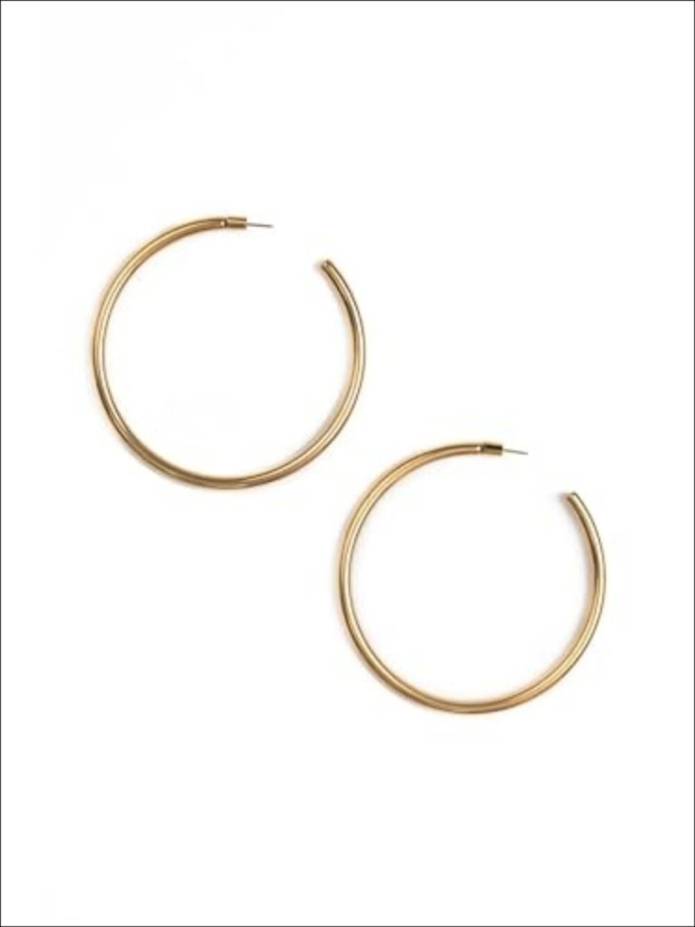 Large Gold Hoops 18K Gold Plated Hypoallergenic Lightweight Earrings